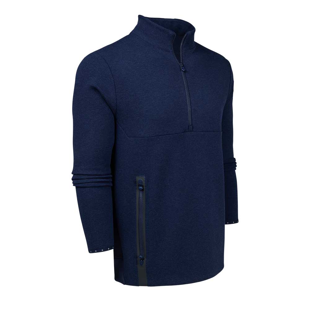 Men's Calgary 1/4 Zip Hoodie - Maltese Blue