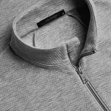 Men's Troy 1/4 Zip - Smoke Heather