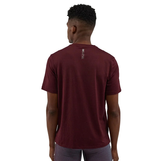 Men's Short Sleeve Performance Tee - Fig/Vintage Blue