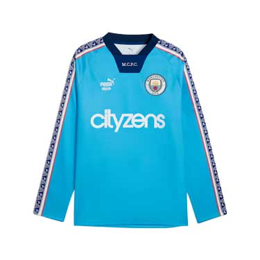 MCFC KING Jersey LS - Speed Blue/Puma White