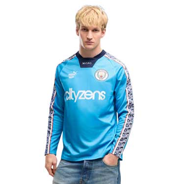 MCFC KING Jersey LS - Speed Blue/Puma White