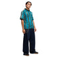 MCFC King Retro Jersey - Tropical Blue/Deep Navy