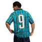 MCFC King Retro Jersey - Tropical Blue/Deep Navy