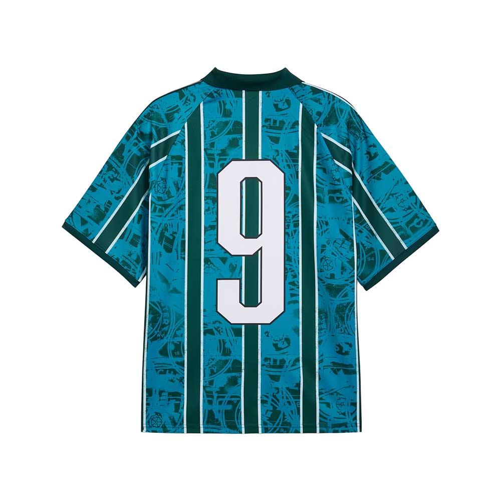 MCFC King Retro Jersey - Tropical Blue/Deep Navy
