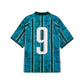 MCFC King Retro Jersey - Tropical Blue/Deep Navy