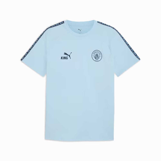 MCFC King Tee - Silver Sky/Deep Navy