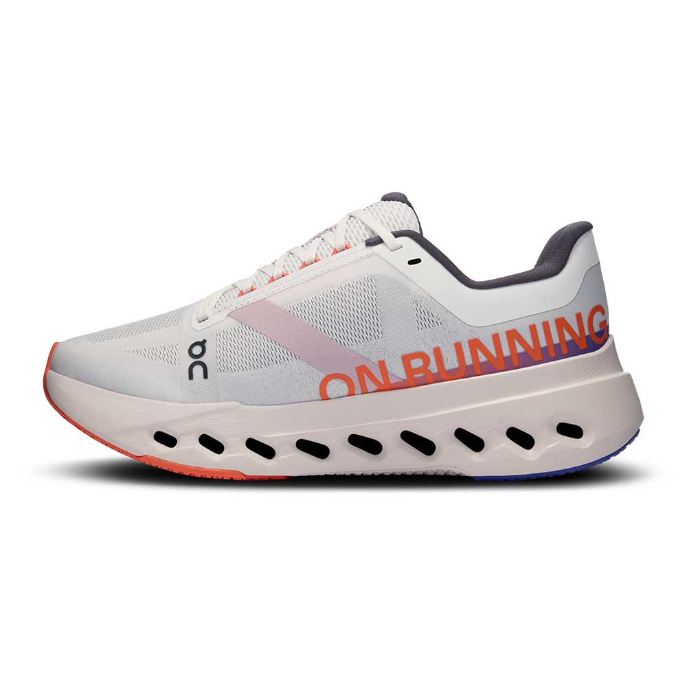 Women's Cloudsurfer Next Running Shoe - White/Flame - Wide (D)