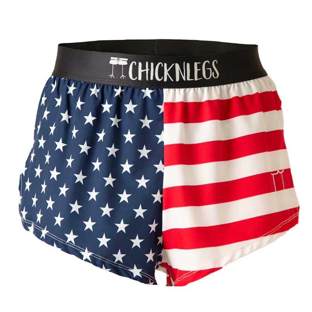 Men's USA 2" Split Short - USA Flag