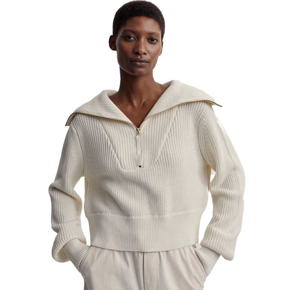 Women's Mentone Half-Zip Knit Pullover - Egret