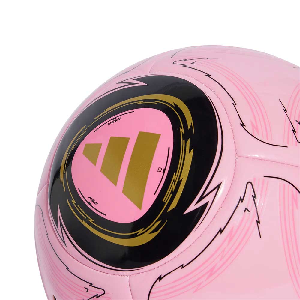 Messi Club Soccer Ball - Lt Pink/Black