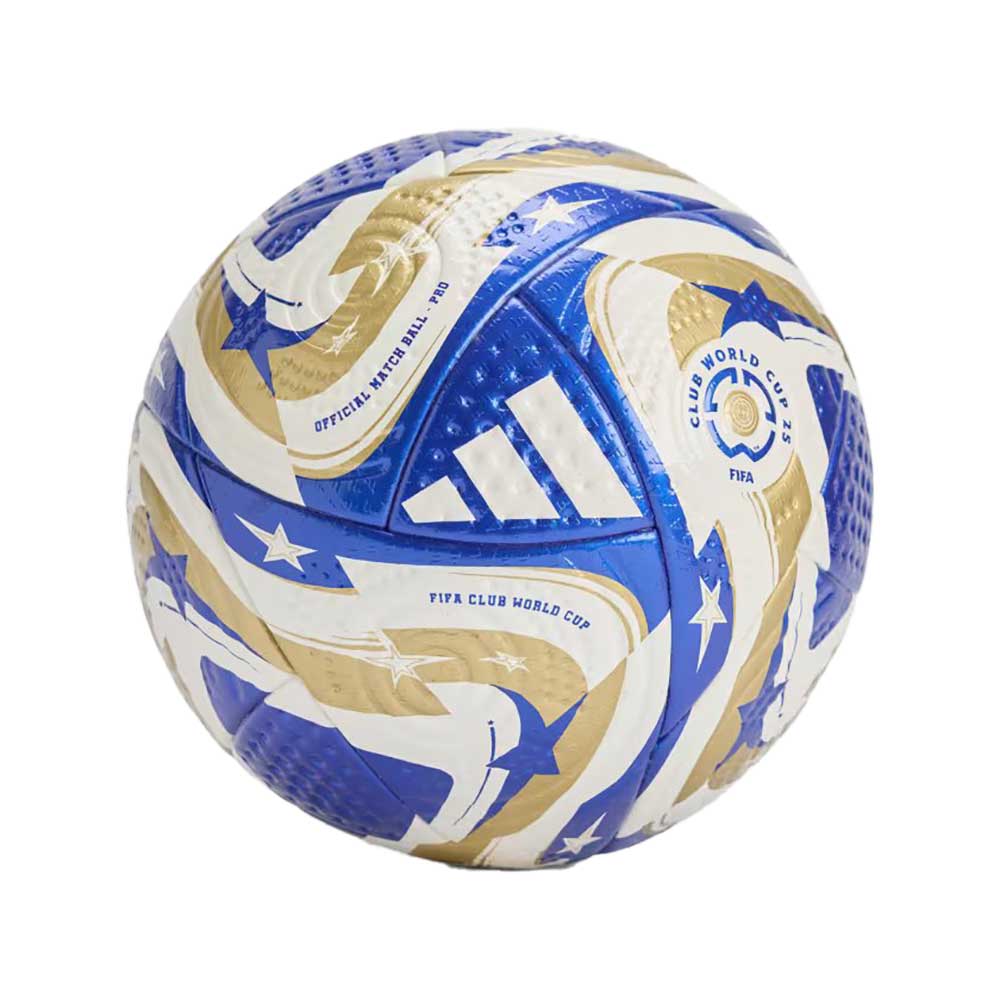 FCWC Pro Soccer Ball - White/Mas Blue/Gold Met
