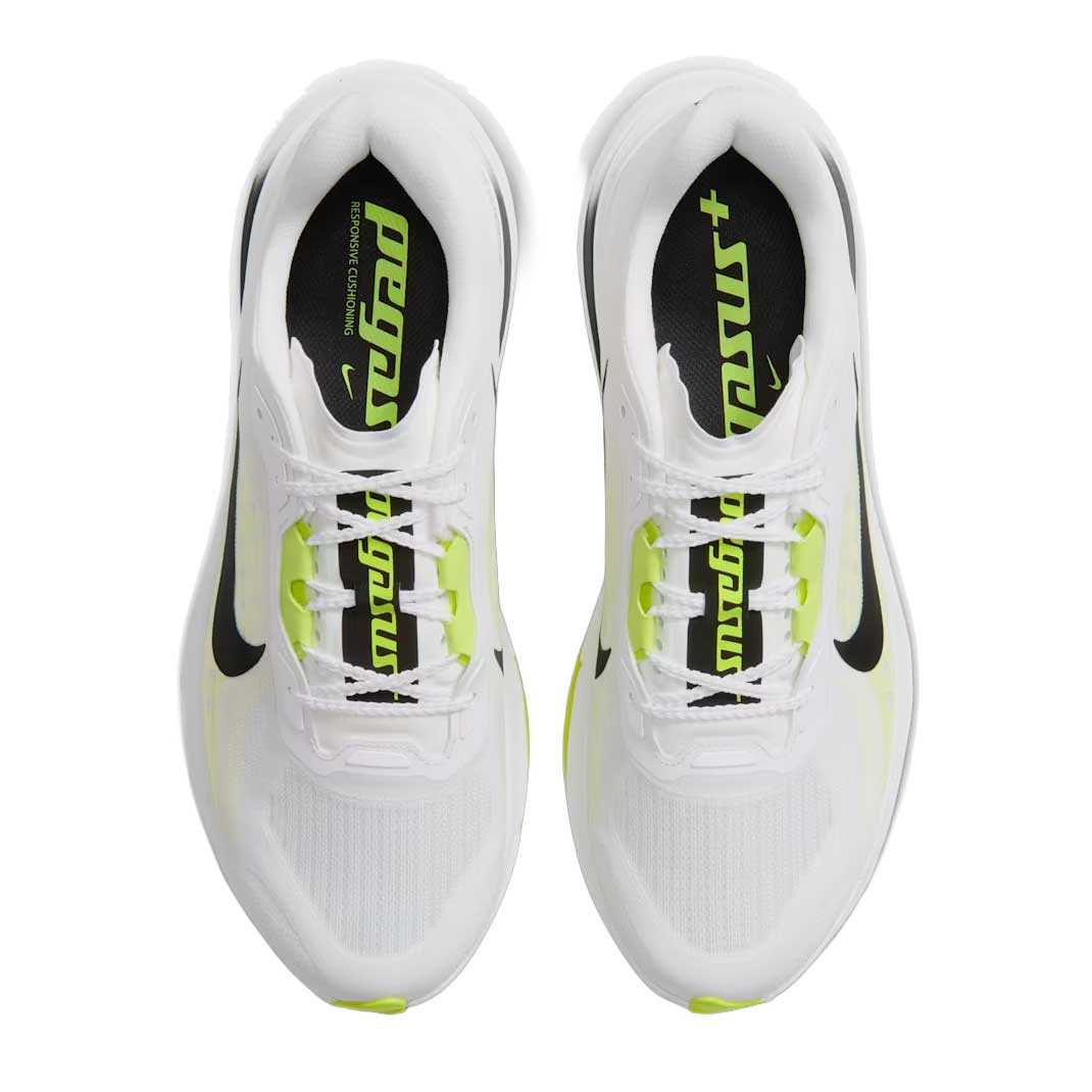 Men's Nike Pegasus Plus 2 - White/Black/Lemon Venom - Regular (D)