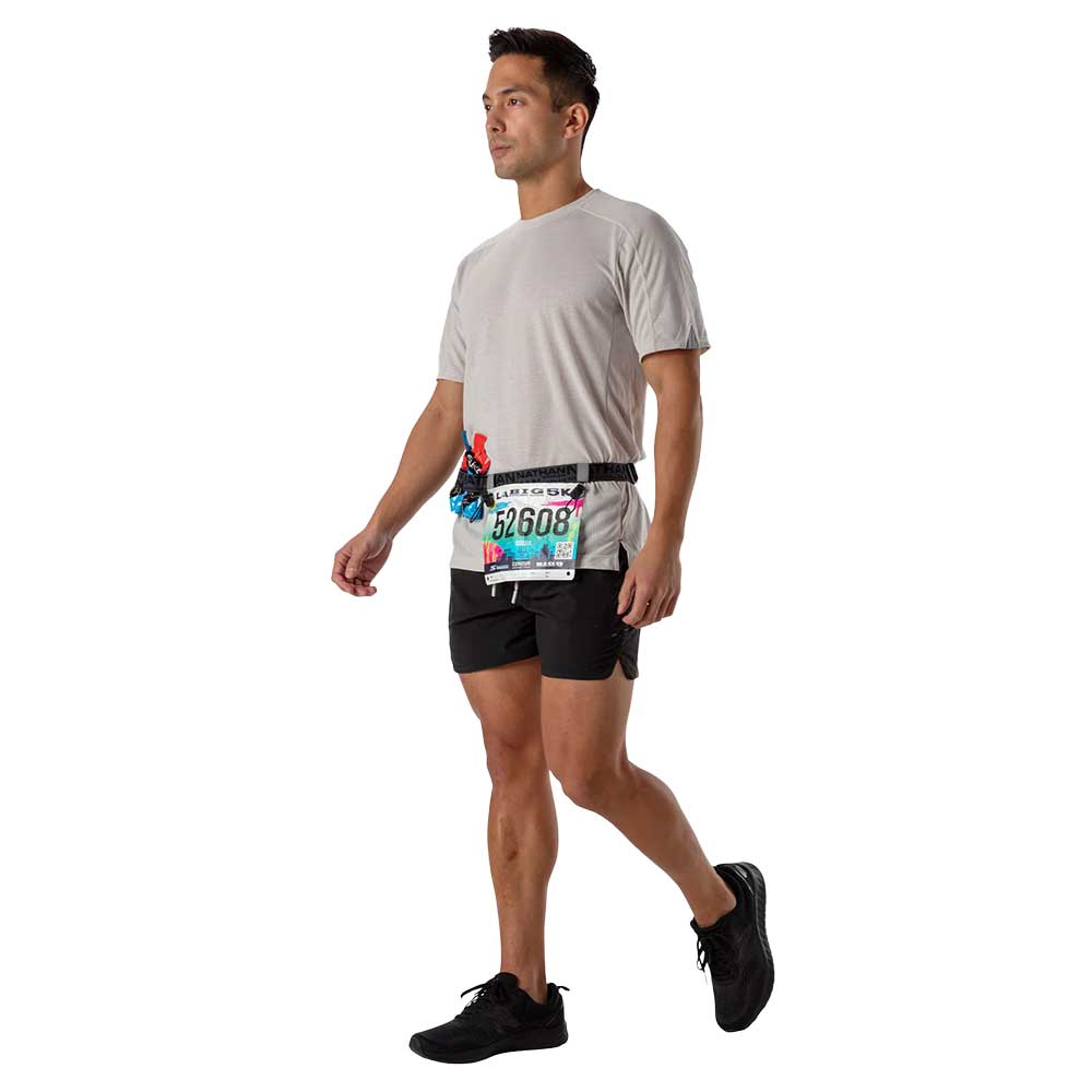 Race Number Nutrition Waistbelt - Charcoal/Black