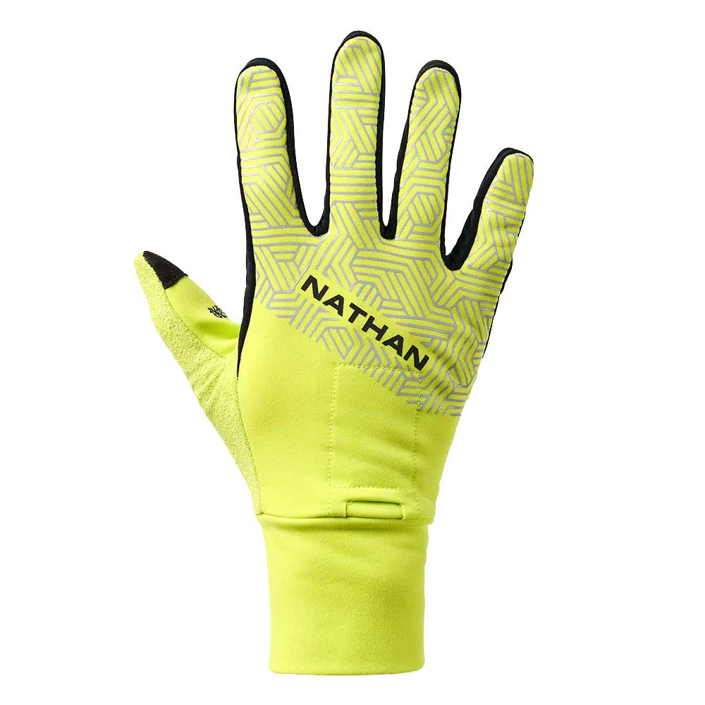 HyperNight Reflective Glove 2.0 - Hi Vis Yellow/Hex Print
