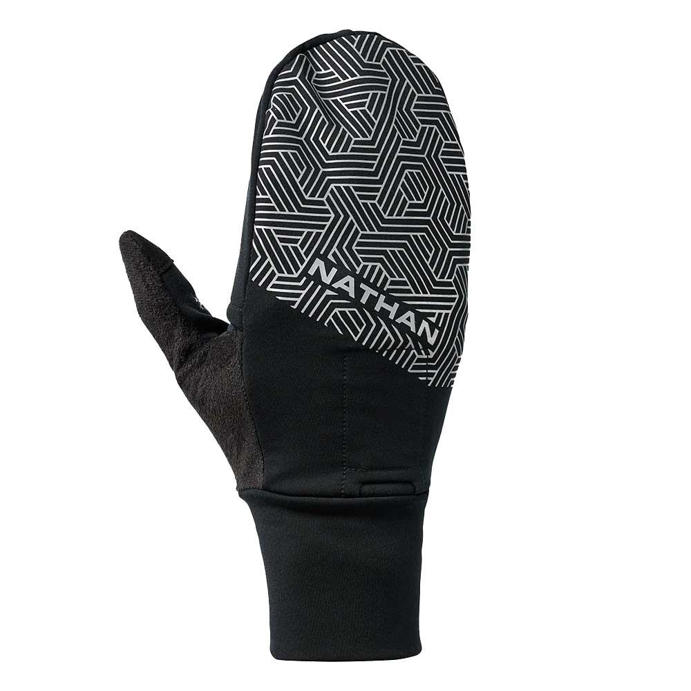 HyperNight Reflective Convertible Mitt 2.0 - Black/Hex Print