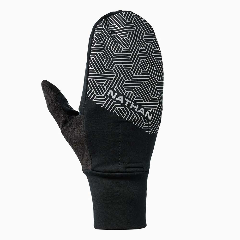 HyperNight Reflective Convertible Mitt 2.0 - Black/Hex Print