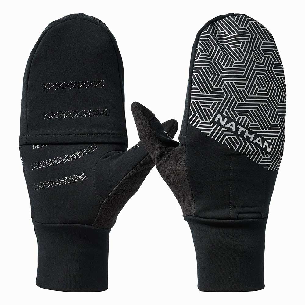 HyperNight Reflective Convertible Mitt Black/Hex Print
