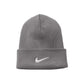 Nike Cuffed Beanie - Medium Grey/White