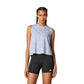 Women's Own The Run 3 Stripes Tank - Dash Grey/Violet Tone