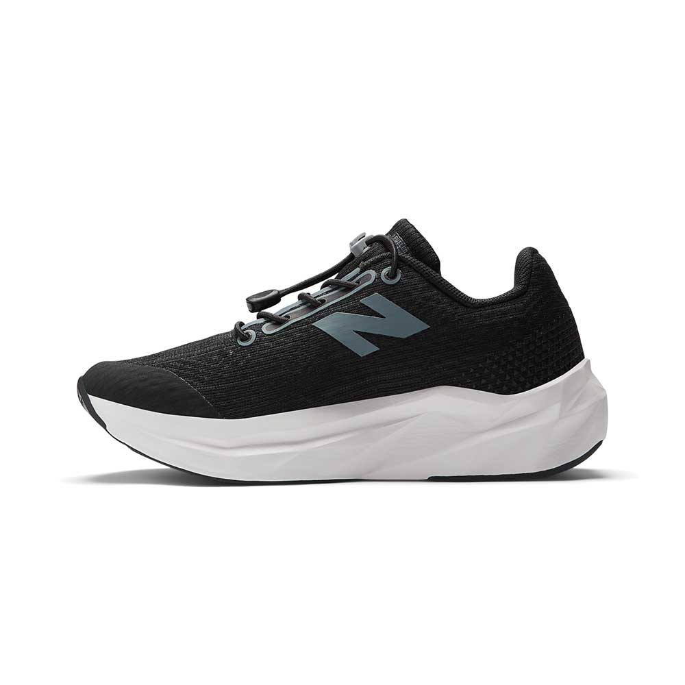 Youth FuelCell Propel v5 Bungee Running Shoe - Black/Steel - Wide (W)