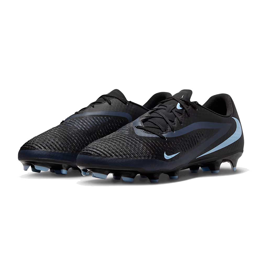 Phantom 6 Low Academy FG/MG Soccer Cleat - Black/Black - Regular (D)