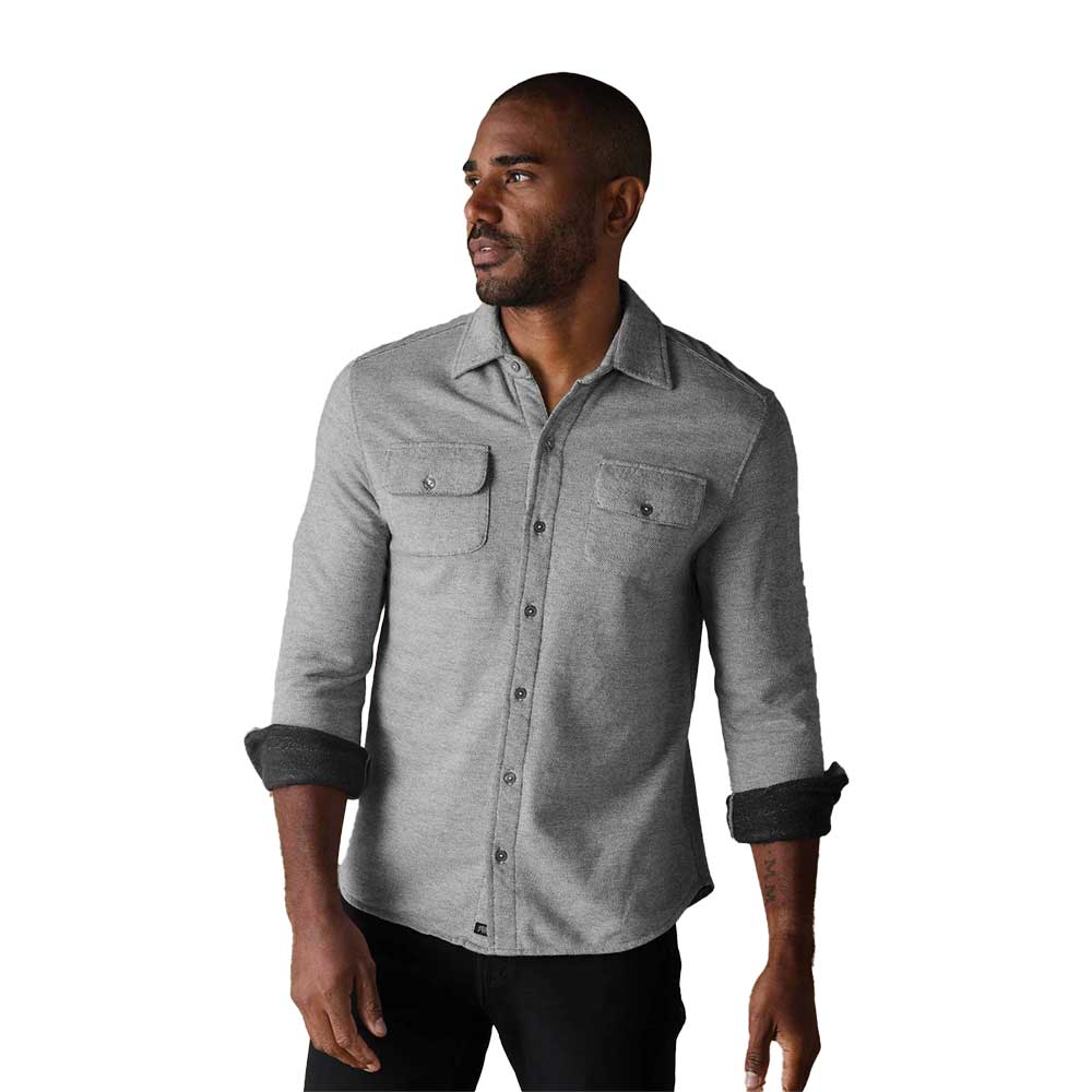 Men's Textured Knit Shirt - Graphite