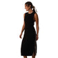 Women's Lucia Knit Midi Dress - Black/Cream