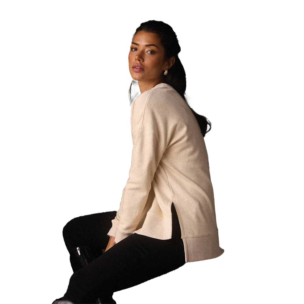 Women's Puremeso Fleece Splitside Pullover - Oat