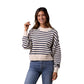Women's Maritime Crewneck - Cream/Navy