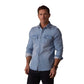 Men's Comfort Terry Jean Shirt Jacket - Light Wash