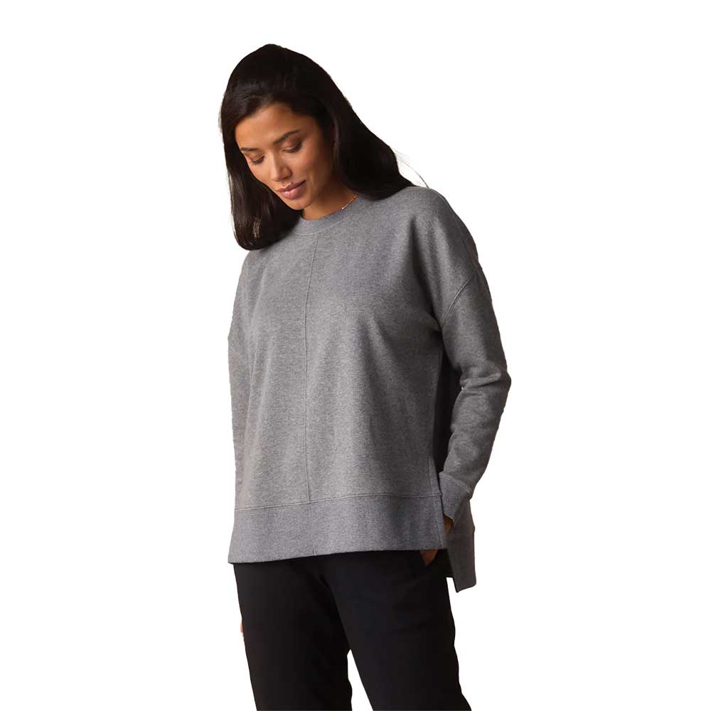 Women's Puremeso Fleece Splitside Pullover - Heather Grey
