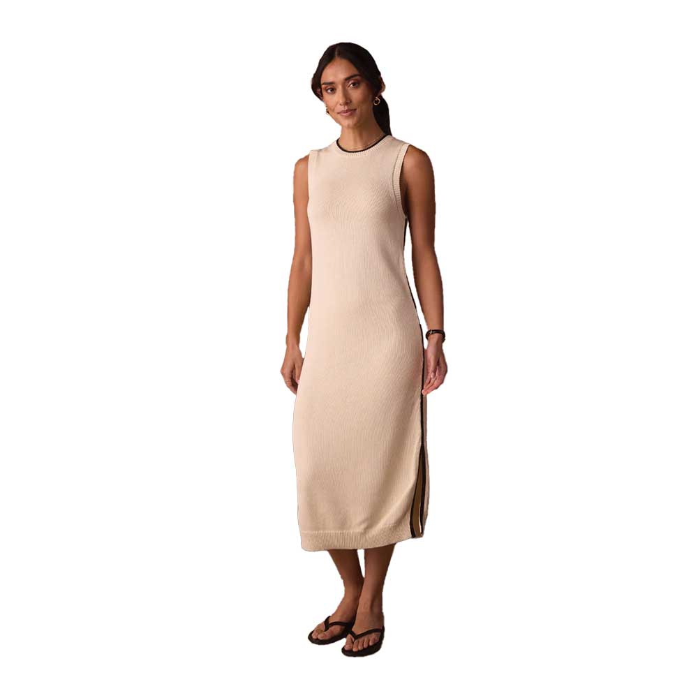 Women's Lucia Knit Midi Dress - Cream/Black