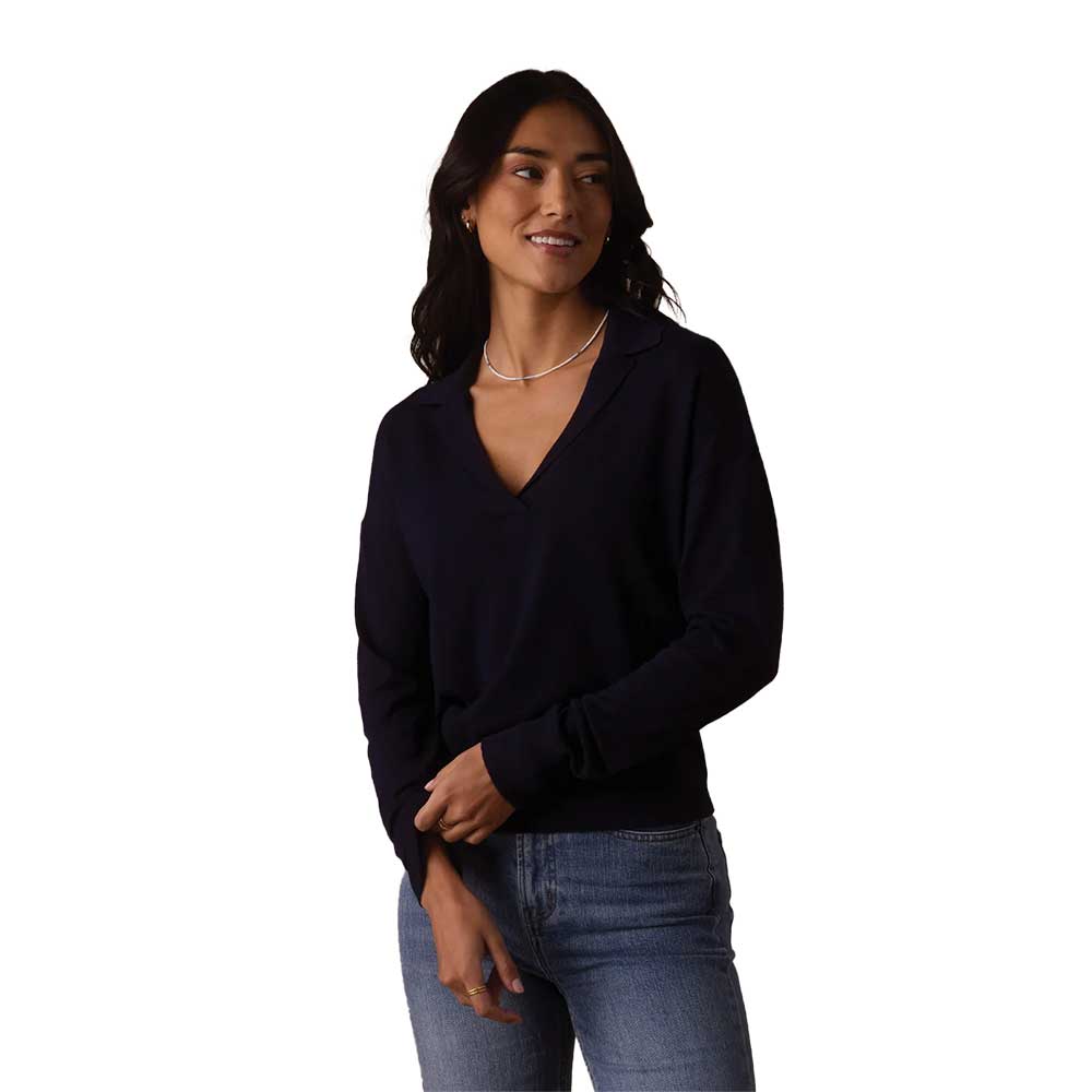 Women's Ravello Long Sleeve Polo - Navy