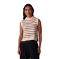 Women's Louise Knit Tank - Cream/Navy Stripe