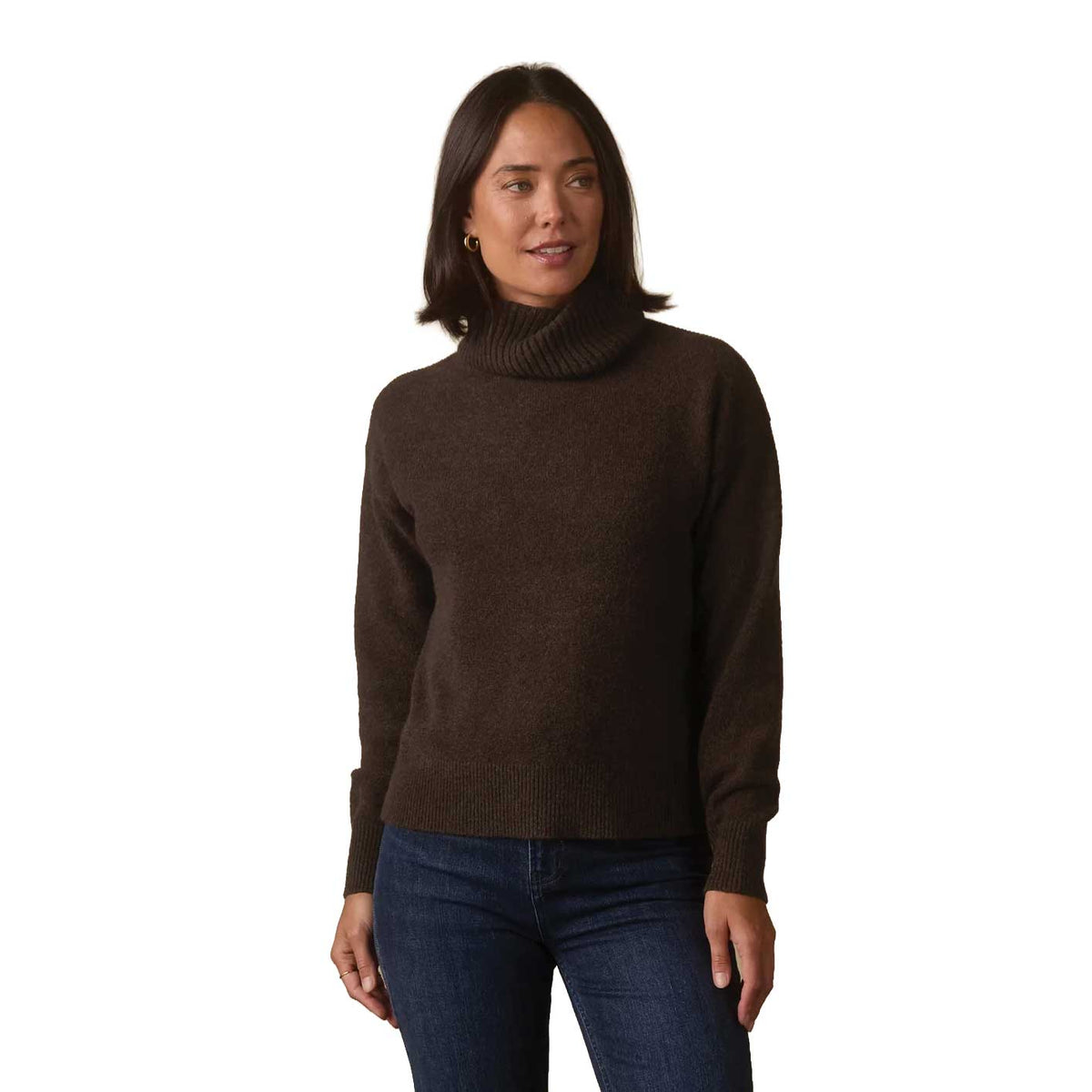 Women's Arvada Hi-Neck Sweater - Umber