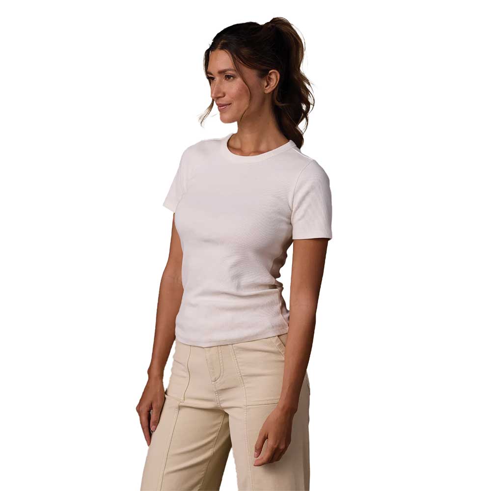 Women's Normal Rib Tee - Ecru