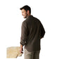 Men's Textured Knit Shirt - Java