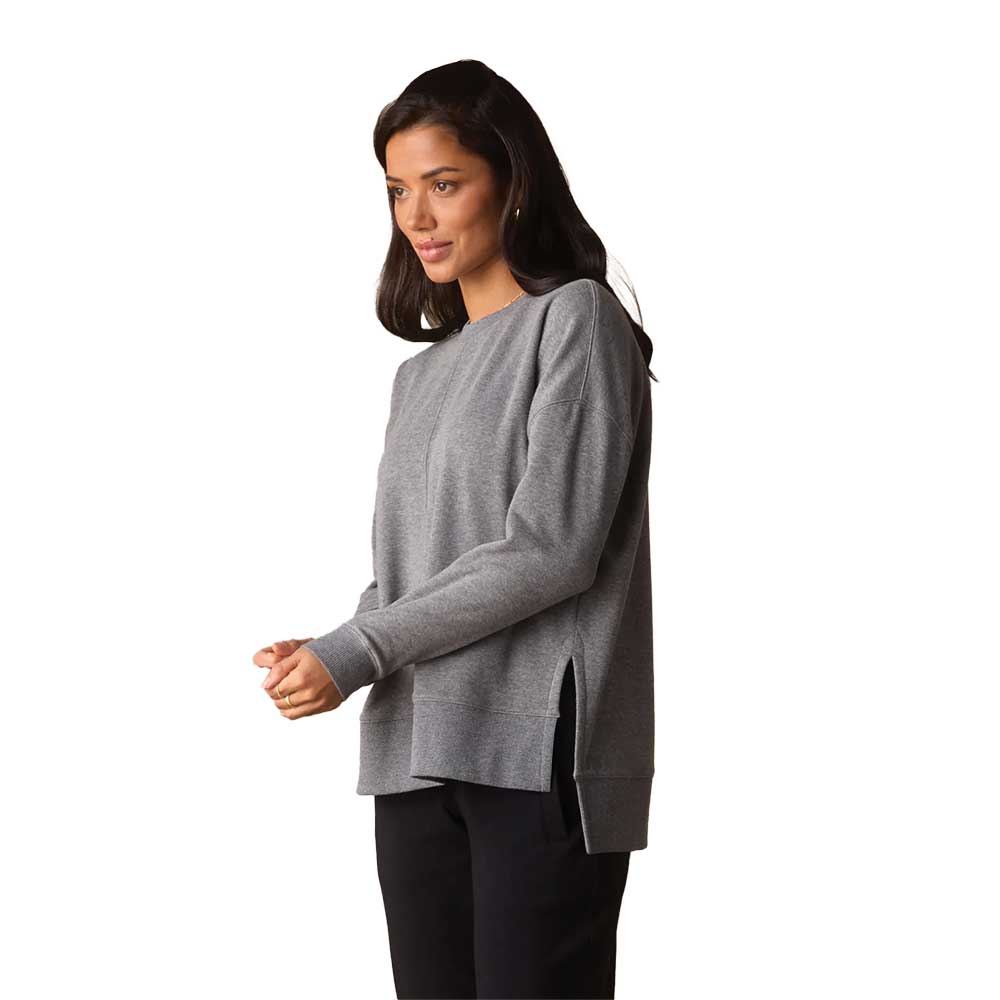 Women's Puremeso Fleece Splitside Pullover - Heather Grey