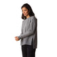 Women's Puremeso Fleece Splitside Pullover - Heather Grey