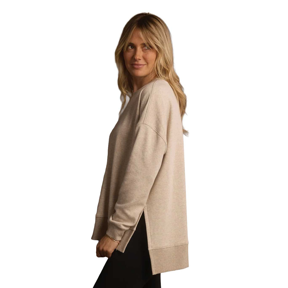 Women's Fleece Puremeso Splitside Pullover - Fawn