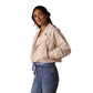 Women's Gia Lapel Cropped Jacket - Chalk