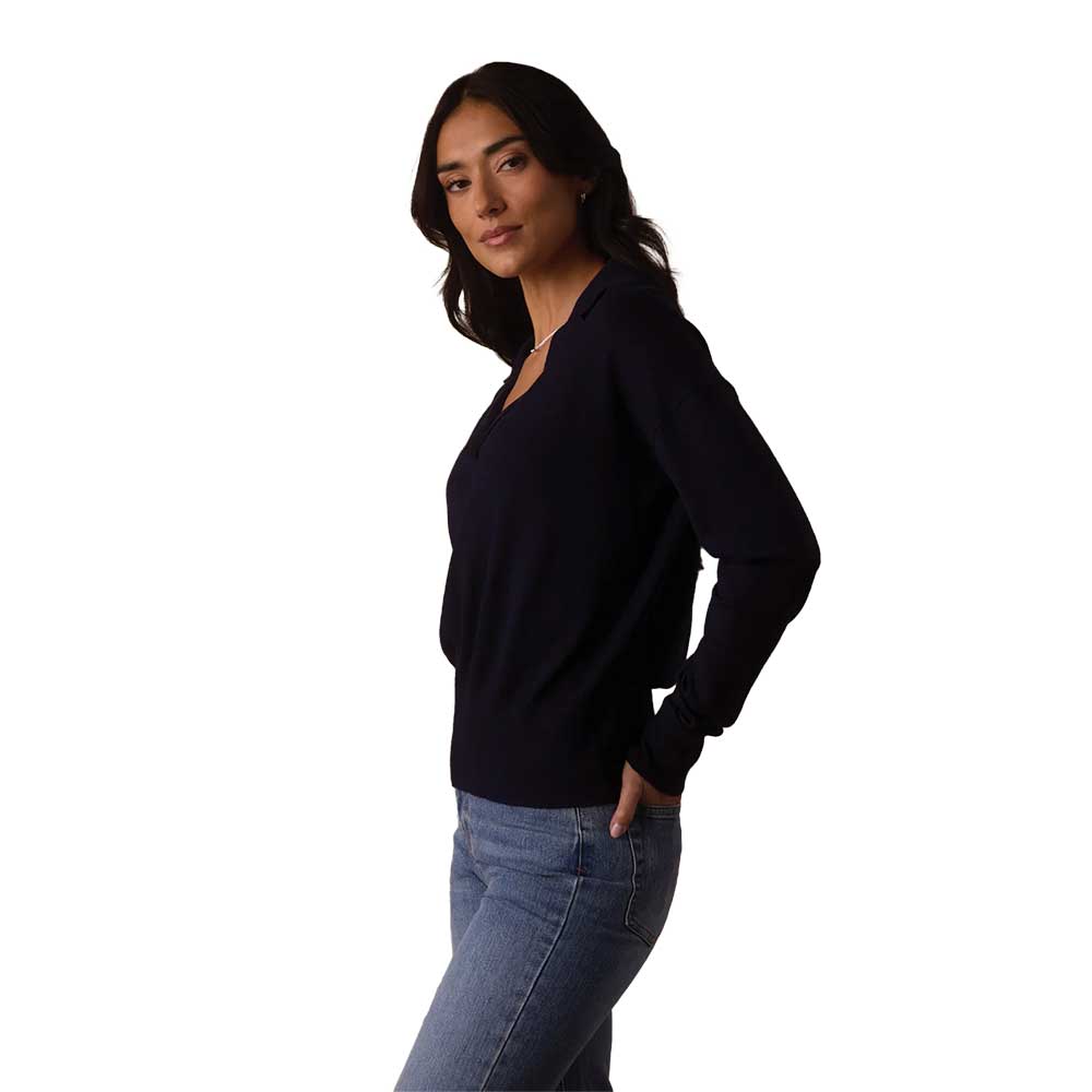 Women's Ravello Long Sleeve Polo - Navy
