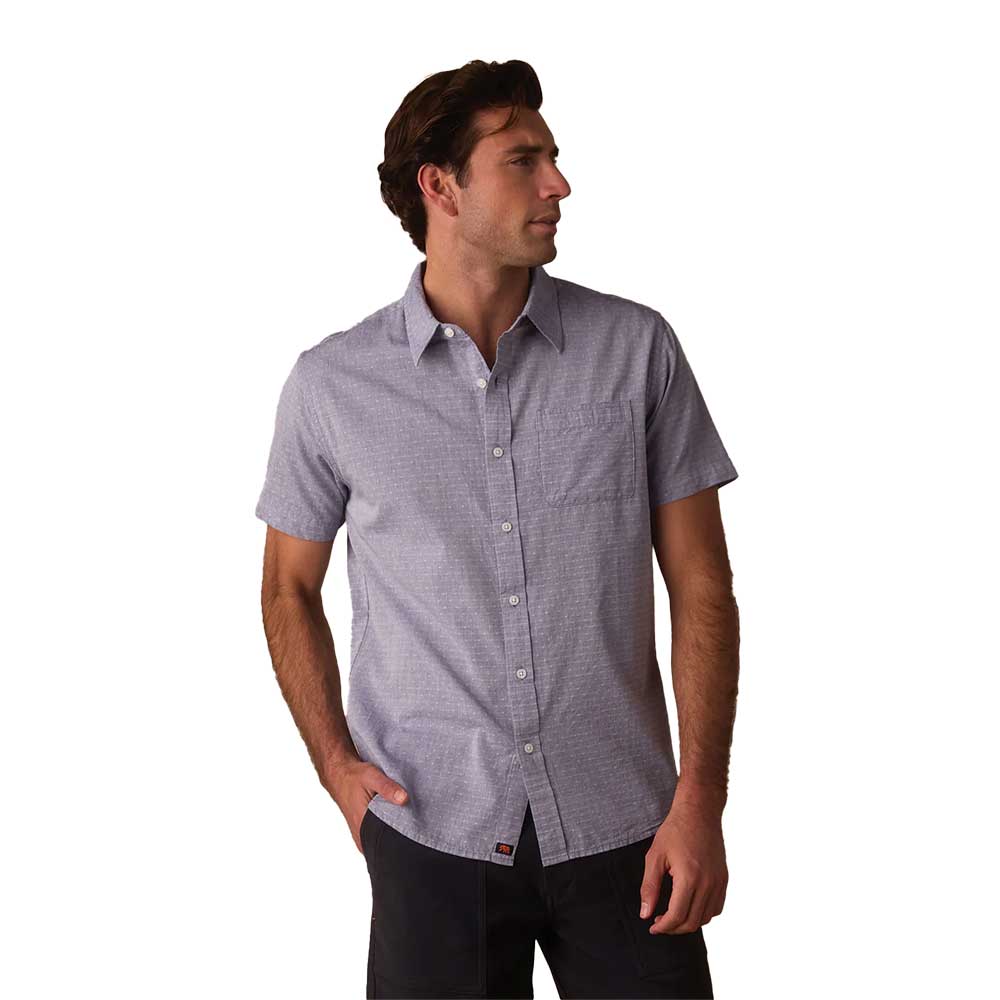 Men's Freshwater Button Up Shirt - Blue Dobby