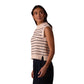 Women's Louise Knit Tank - Cream/Navy Stripe