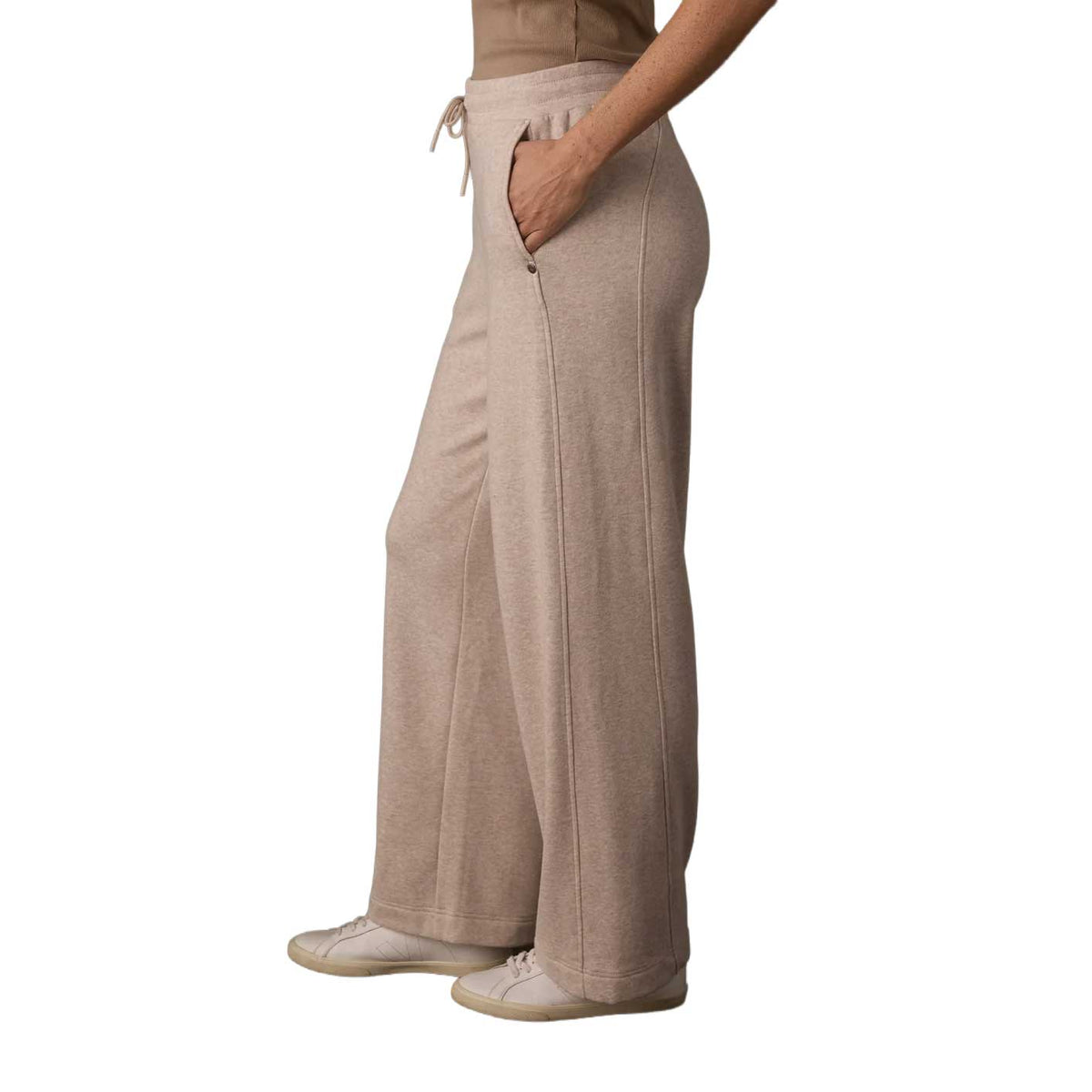 Women's Fleece Puremeso Wide Leg Pant - Fawn