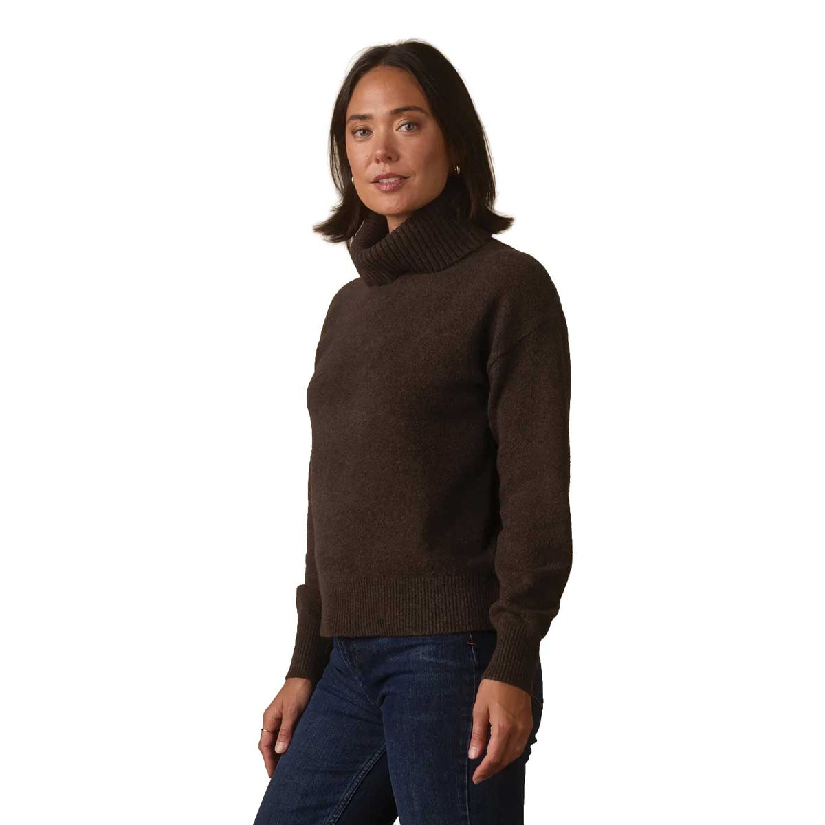 Women's Arvada Hi-Neck Sweater - Umber