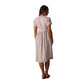 Women's Freshwater Deep V Button Thru Dress - Vintage Blue Stripe