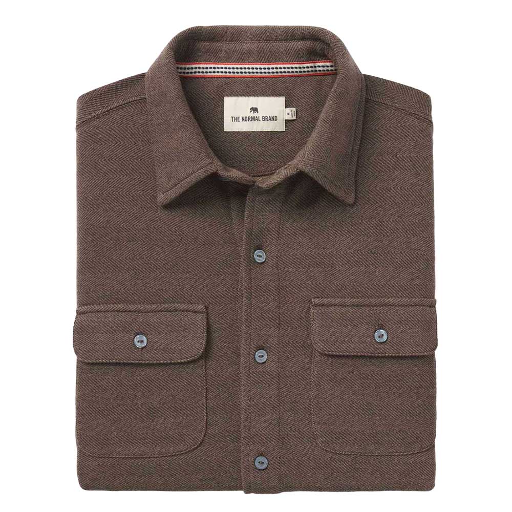 Men's Textured Knit Shirt - Java