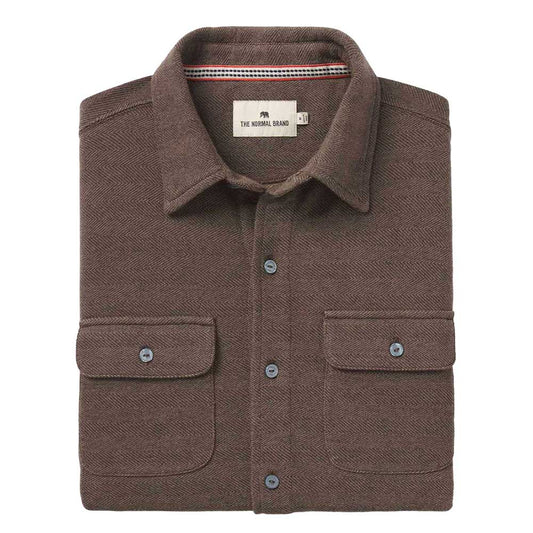 Men's Textured Knit Shirt - Java