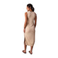 Women's Lucia Knit Midi Dress - Cream/Black